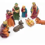 Pesebre Navideño Sagrada Familia Ceramica Artesanal 8 Pzs