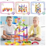 Laberinto De Bolitas Didactico Escalera Pelotas 88 Piezas Color Rojo