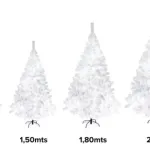 Árbol De Navidad Expreso Polar Tronador De Lujo 180cm Blanco