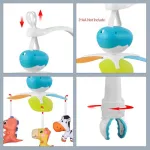 Móvil Musical Expreso Polar Cunero Animales Cuna Cochecito Bebé Multicolor