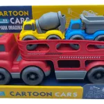 Camión Mosquito Expreso Polar Rojo 30cm Juguete 2 Autitos Construcción