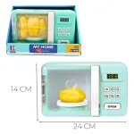 Microondas Juguete Expreso Polar Con Luz Sonido Efecto Cocción Color Agua