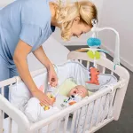 Móvil Musical Expreso Polar Cunero Animales Cuna Cochecito Bebé Multicolor