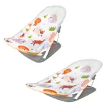 Silla Mecedora Plegable Baño Bebé Expreso Polar Antideslizante Reclinable 0-24 Meses Blanco