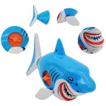 Juguete Para El Baño Tiburón A Cuerda Para Bañadera