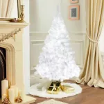 Árbol De Navidad Expreso Polar Tronador De Lujo 180cm Blanco