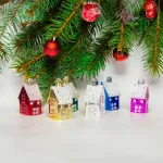 Set Casas Colgante Navideño Decoracion Navidad Adornos X2