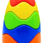 Bloques Formas Apilables Encastre Bebe Juguete Didáctico Color Rojo