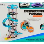 Pista Estacionamiento Autos Juguete Garage 5 Niveles Pisos Color Celeste