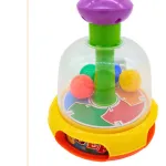 Juguete Didáctico A Presión Con Pelotitas Para Bebé Color Amarillo