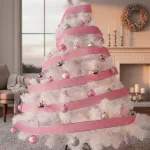 Árbol Navidad Fabesa Montañes Deluxe 130 Cm Blanco Decorado