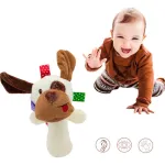 Sonajero Peluche Perro Blanco X.q.toy Xq308b Para Bebé Con Chifle