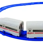 Tren Bala Juguete Pista Alta Velocidad Con Vías Y Sonidos Color Blanco