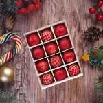 Navidad Adornos Bolas Navideñas Decoradas 6cm X24 Piezas