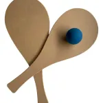 Raqueta Control Expreso Polar Pelota Paleta Playera Madera Redonda