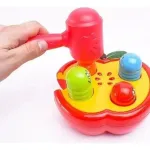 Banco De Descarga Juego De Encastre Didactico Bebe Color Rojo