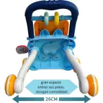 Andador Caminador Bebé Con Luz Sonido Y Set De Actividades Color Celeste