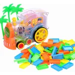 Domino Tren Eléctrico Con Luz Y Sonido 86 Fichas Multicolor