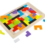 Tetris Rompecabezas De Madera Juego Didáctico 3d Puzzle