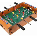 Juego De Mesa Mini Futbolito Metegol De Madera Mesa De Metegol Marrón