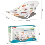 Silla Mecedora Plegable Baño Bebé Expreso Polar Antideslizante Reclinable 0-24 Meses Blanco