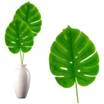 Planta Artificial Hoja Monstera Costilla De Adan X3 Unidades