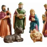 Pesebre Navideño Sagrada Familia Ceramica Artesanal 8 Pzs