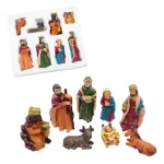 Pesebre Navideño Sagrada Familia Ceramica Artesanal 8 Pzs