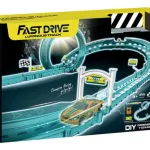 Pista Lanzador De Autos Brillante Luminosa Con Luces Niños