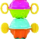 Sonajero Bebe Oruga Musical Movil Luz Sonido Didactico Color Amarillo