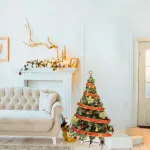 Arbolito Navidad Tronador Lujo 1,50m Kit 40 Rojo Oro Deco