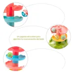 Tobogán De Pelotas Juguete Para Bebes Primera Infancia Color Multicolor