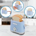 Juego De Cocina Electrodomésticos X3 Piezas Con Luz Y Sonido Color Celeste
