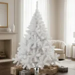 Arbol De Navidad Blanco Montañes Deluxe 1,80mts Decoración