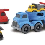 Camión Mosquito Expreso Polar Rojo 30cm Juguete 2 Autitos Construcción