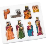 Pesebre Navideño Sagrada Familia Ceramica Artesanal 8 Pzs