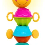 Sonajero Bebe Oruga Musical Movil Luz Sonido Didactico Color Amarillo