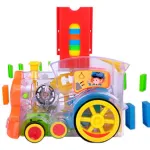 Domino Tren Eléctrico Con Luz Y Sonido 86 Fichas Multicolor