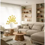 Jardín Vertical Artificial Ramo Sin Maceta 60cm Expreso Polar Plástico Dorado