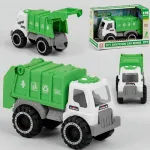 Camión Recolector De Basura Juguete A Fricción Color Verde Personaje 4228