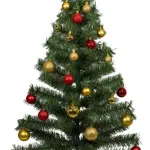 Arbol De Navidad Decorado Arbolito 1.20m Pino Carioca Color Rojo/oro