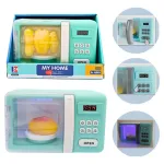 Microondas Juguete Expreso Polar Con Luz Sonido Efecto Cocción Color Agua