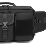 Riñonera Tactica Grande Ajustable Sistema Molle Bolsillos Color Negro