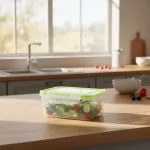 X7 Taper Frasco Hermético Organizador Freezer Plástico Color Transparente