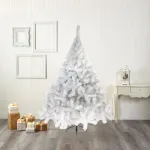 Arbol De Navidad Blanco Fabesa Montañes Deluxe 1,50mts Pie Metal