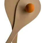 Raqueta Control Expreso Polar Pelota Paleta Playera Madera Redonda