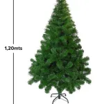 Arbol Denavidad Tronador De Lujo 1.20mts Base Metal Color Verde