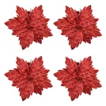 Flor 25cm Plata Arbol De Navidad Adornos Decoración X4u