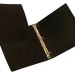 Carpeta Escolar N°3 Avios 3 Anillos 3x40 Fibra Negra