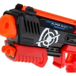 Pistola Lanzadora Expreso Polar Hidrogel Y Dardos 2 En 1 Modelo 6703 Rojo